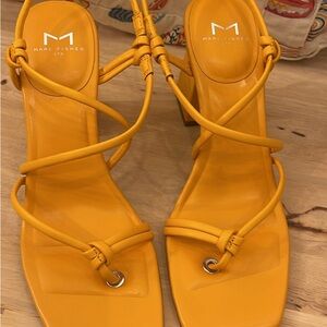 Marc Fisher Women’s orange block heel